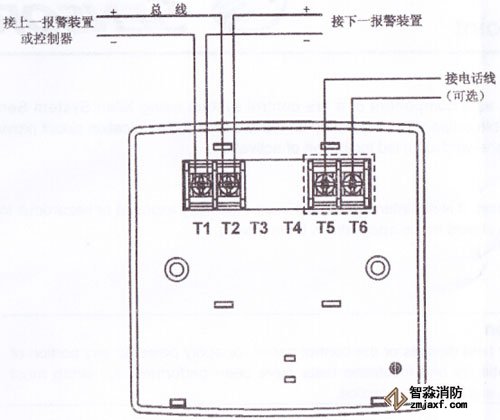 J-SAP-M-M900K手動報警按鈕系統接線圖